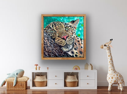 "Daydreaming Leopard" - Print
